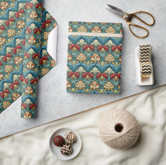 Papel De Regalo Patrón de estilo William Morris