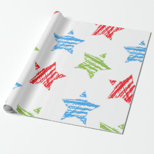 Papel De Regalo Patrón de estrellas