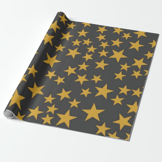 Papel De Regalo Patrón de estrellas (Desenrollado)