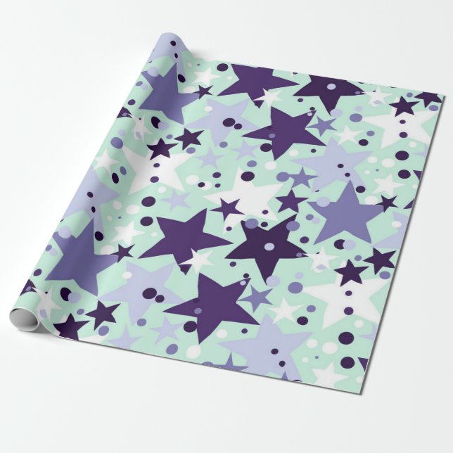 Papel De Regalo Patrón de estrellas (Desenrollado)