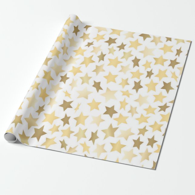 Papel De Regalo Patrón de estrellas (Desenrollado)