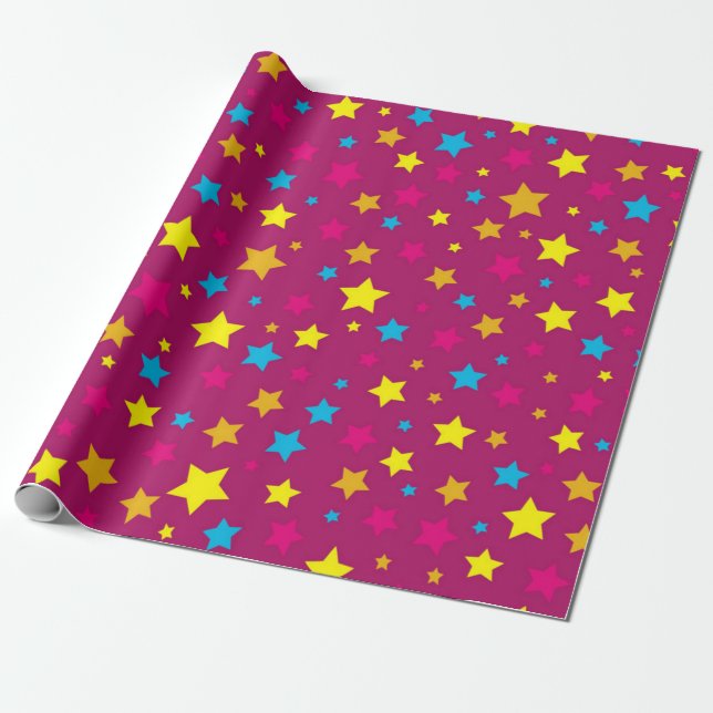Papel De Regalo Patrón de estrellas (Desenrollado)