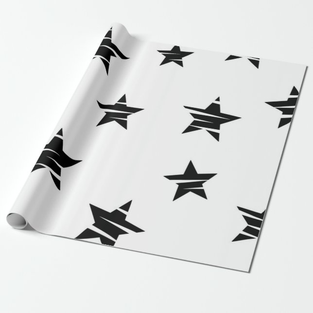 Papel De Regalo Patrón de estrellas (Desenrollado)