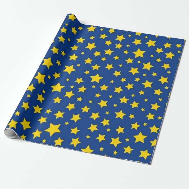 Papel De Regalo Patrón de estrellas (Desenrollado)