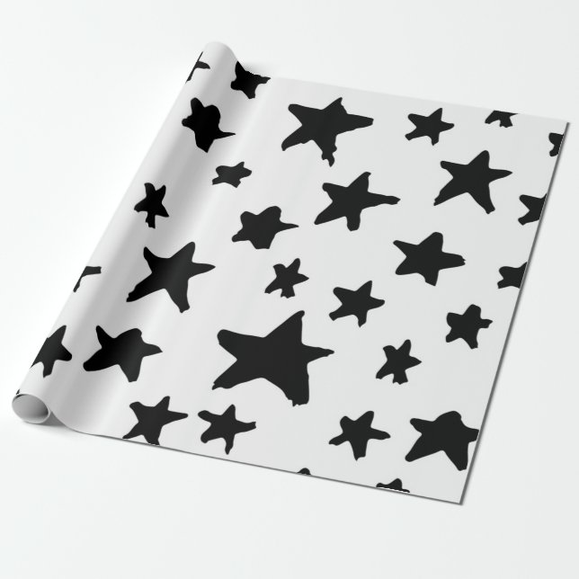 Papel De Regalo Patrón de estrellas (Desenrollado)