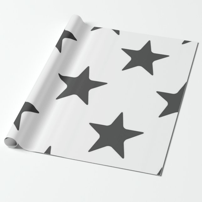 Papel De Regalo Patrón de estrellas (Desenrollado)