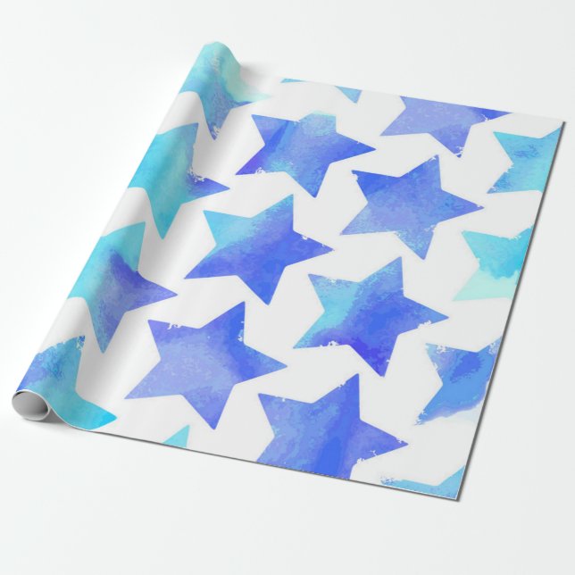 Papel De Regalo Patrón de estrellas (Desenrollado)
