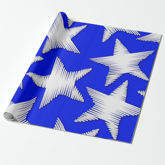 Papel De Regalo Patrón de estrellas (Desenrollado)