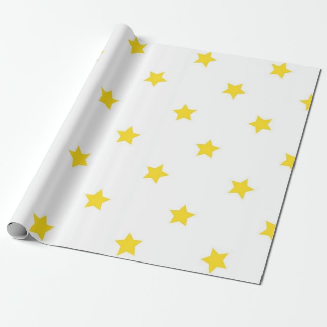 Papel De Regalo Patrón de estrellas (Desenrollado)