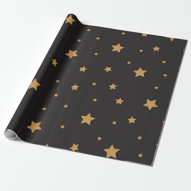 Papel De Regalo Patrón de estrellas (Desenrollado)