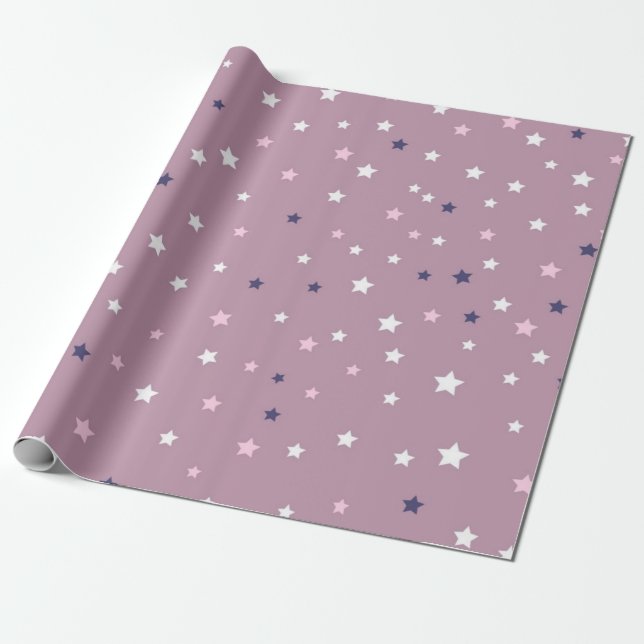 Papel De Regalo Patrón de estrellas (Desenrollado)