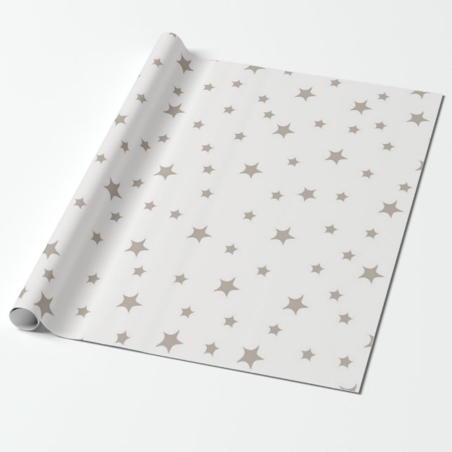Papel De Regalo Patrón de estrellas (Desenrollado)