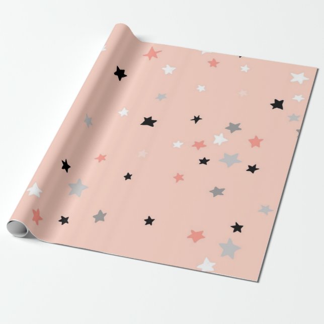 Papel De Regalo Patrón de estrellas (Desenrollado)