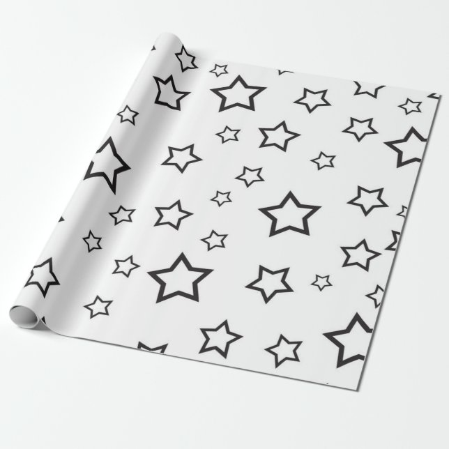 Papel De Regalo Patrón de estrellas (Desenrollado)