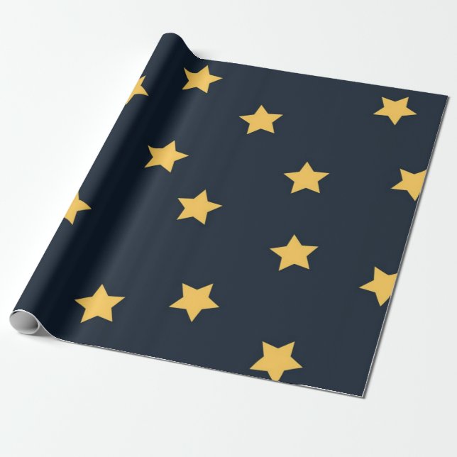 Papel De Regalo Patrón de estrellas (Desenrollado)