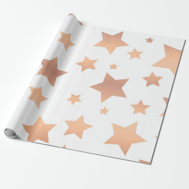 Papel De Regalo Patrón de estrellas (Desenrollado)