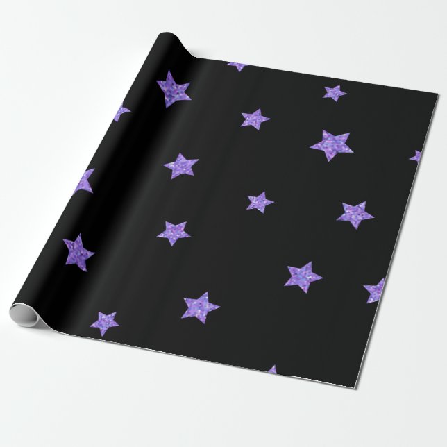 Papel De Regalo Patrón de estrellas (Desenrollado)