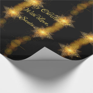Papel De Regalo Patrón de estrellas de navidad Luces de estrellas