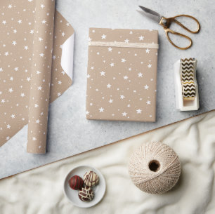 Papel De Regalo Patrón de estrellas soñador boho impresión niños c