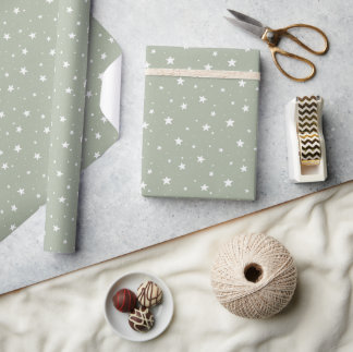 Papel De Regalo Patrón de estrellas soñador boho impresión niños v