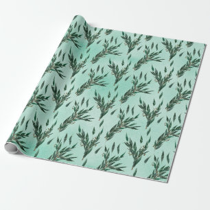 Papel De Regalo Patrón de eucalipto