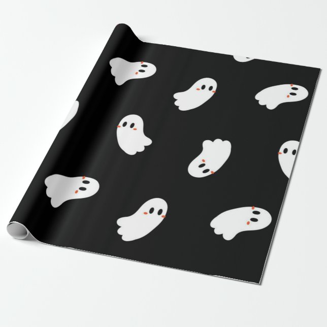 Papel De Regalo Patrón de fantasma (Desenrollado)