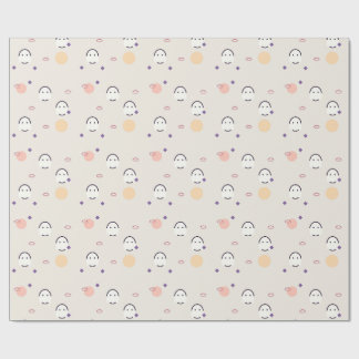 Papel De Regalo Patrón de fantasmas de la costa espeluznante paste
