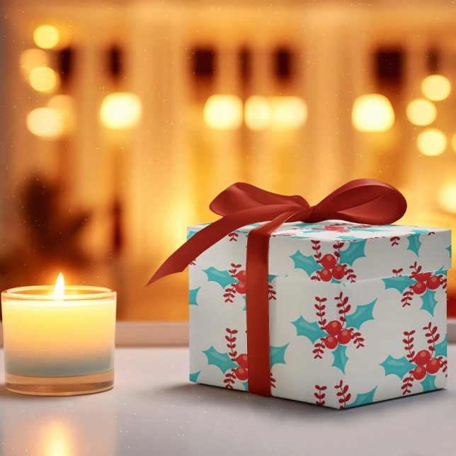 Papel De Regalo Patrón de ferias acuáticas y rojas (Subido por el creador)