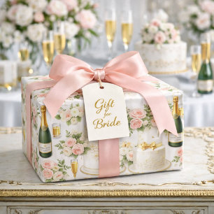 Papel De Regalo Patrón de fiesta de despedida de soltera de champá