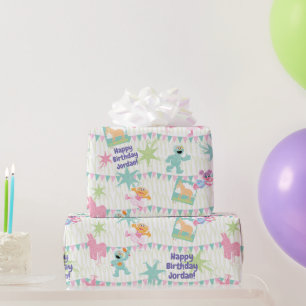 Papel De Regalo Patrón de Fiesta de Piñata de Sesame Pals
