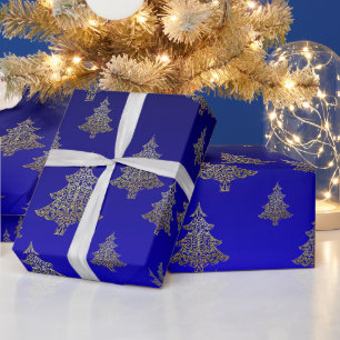 Papel De Regalo Patrón de filigrana ornamental Árbol de Navidad do