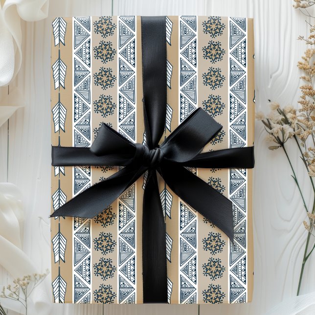 Papel De Regalo Patrón de flecha tribal Boho (Subido por el creador)