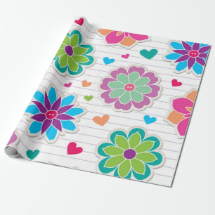 Papel De Regalo Patrón de flor