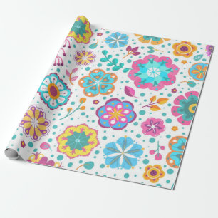 Papel De Regalo Patrón de flor
