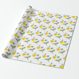 Papel De Regalo Patrón de flor de amapola