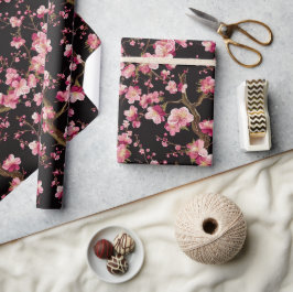 Papel De Regalo Patrón de Flor de Cerezo Sakura