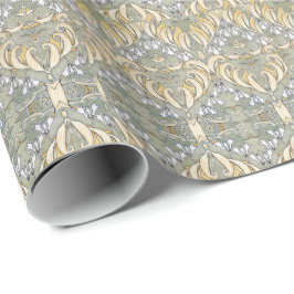 Papel De Regalo Patrón de flor de foca del Art Nouveau Solomon