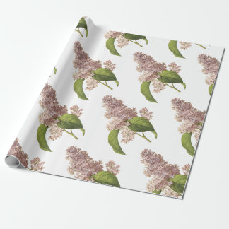 Papel De Regalo Patrón de flor de Lilac
