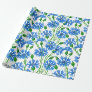 Papel De Regalo Patrón de flor de maíz acuático