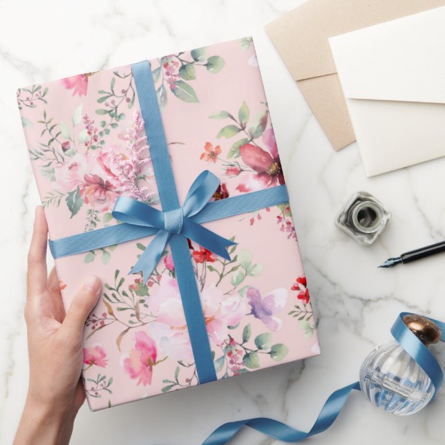 Papel De Regalo Patrón de flor de Moda de algodón (Regalar)