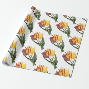 Papel De Regalo Patrón de flor de tulipán