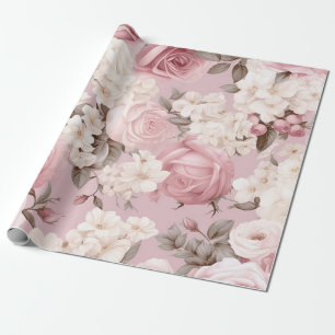 Papel De Regalo Patrón de flor rosa bonito