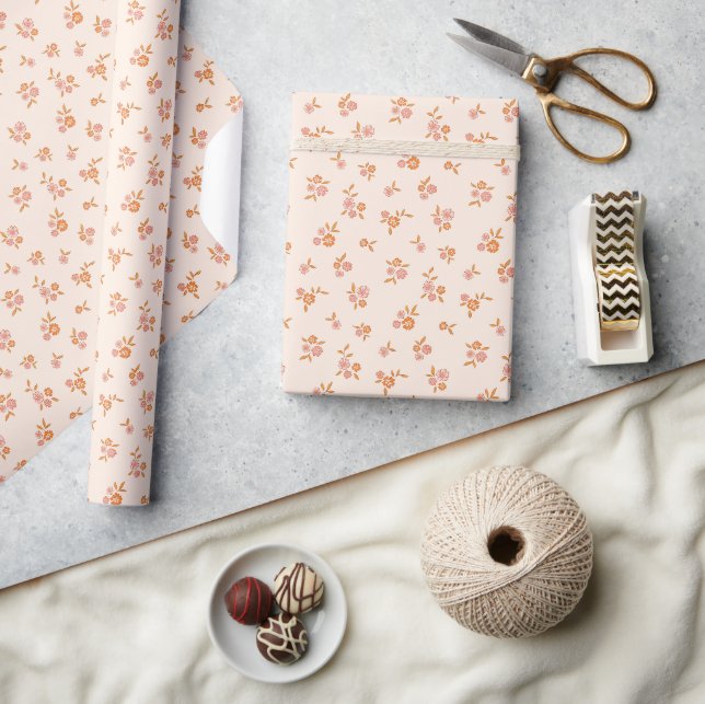 Papel De Regalo Patrón de flor silvestre (Artesanía)