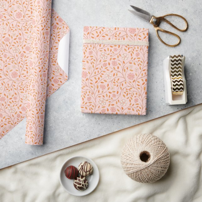 Papel De Regalo Patrón de flor silvestre (Artesanía)