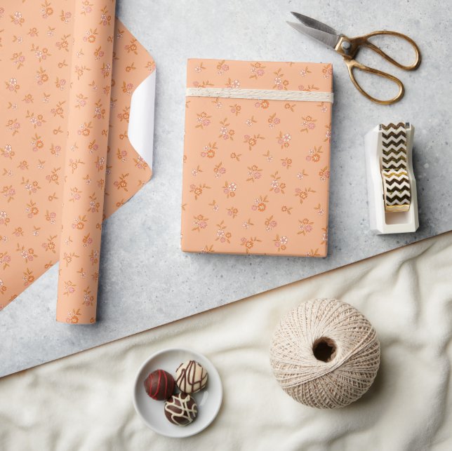 Papel De Regalo Patrón de flor silvestre (Artesanía)
