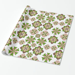 Papel De Regalo Patrón de flores abstractas sin soldadura