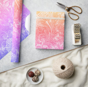 Papel De Regalo Patrón de flores de cosecha