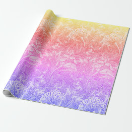 Papel De Regalo Patrón de flores de cosecha