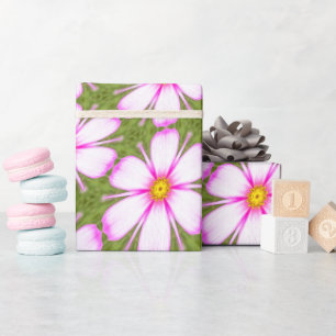 Papel De Regalo Patrón de flores de cosmos