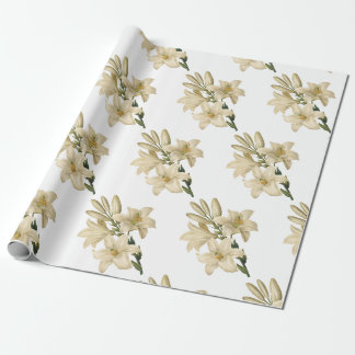 Papel De Regalo Patrón de flores de Lily